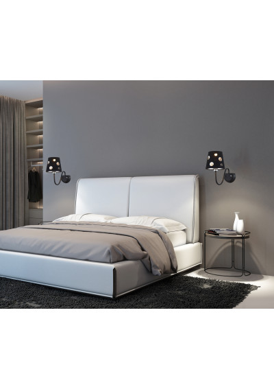 Lampa ścienna Batley 1xE14 czarny 15 cm - zdjęcie produktu 1