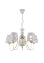 Batley pendant light 5xE14 white 58 cm