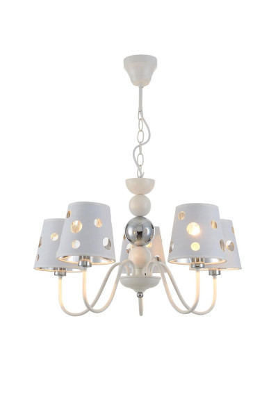 Lampa wisząca Batley 5xE14 biały 58 cm