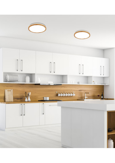 Kato ceiling light 16 W LED 4000 K white/jasne drewno 30 cm - product image 3