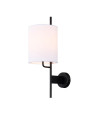 Lampa ścienna Tokyo 1xE27 czarny 29,6 cm