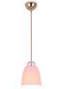 Lampa wisząca Sewilla 1xE27 różowy 15 cm
