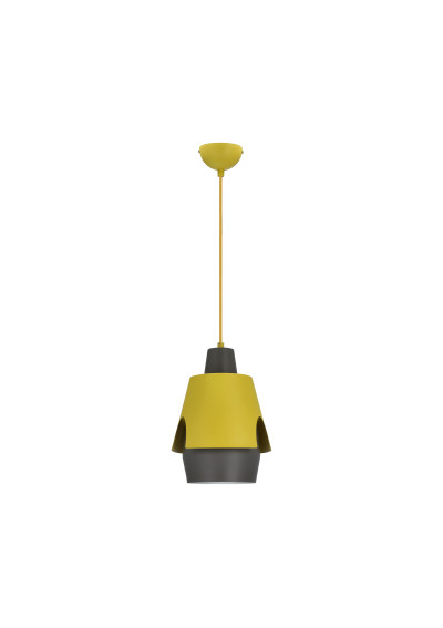 Falun pendant light 1xE27 żółty 22 cm