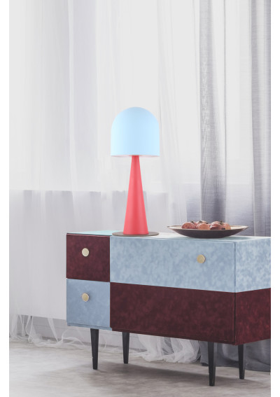 Visby table lamp 1xE27 blue/red 19 cm - product image 1