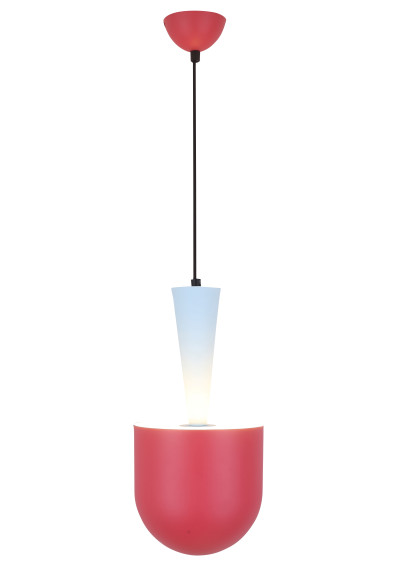 Lampa wisząca Visby 1xE27 czerwony,+niebieski 19 cm