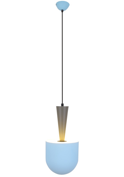 Visby pendant light 1xE27 blue/grey 19 cm