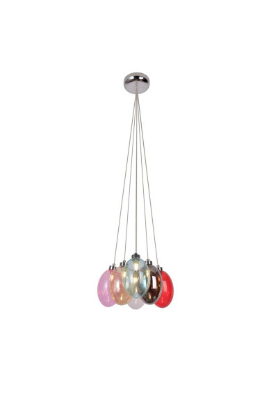Lukka pendant light 6xG9 wielokolorowy 32 cm