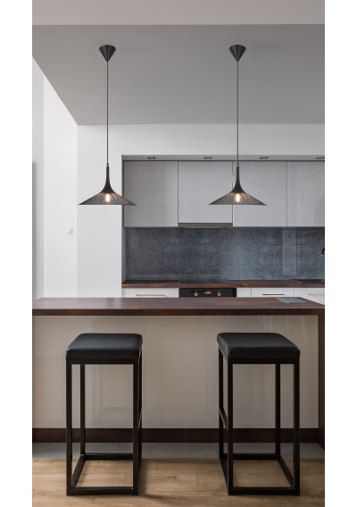Lampa wisząca Voss 1xE27 różowy 20 cm - zdjęcie produktu 1