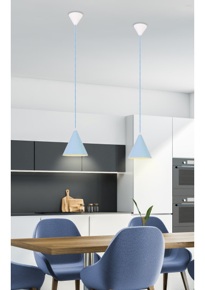Voss pendant light 1xE27 blue 20 cm - product image 2