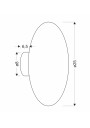 Holar wall light 6 W LED 4000 K grey 25 cm - product dimensions