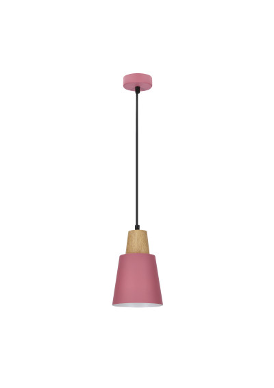 Lampa wisząca Faro 1xE27 rózówy 13 cm