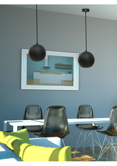 Flen pendant light 1xE27 black 20 cm - product image 1