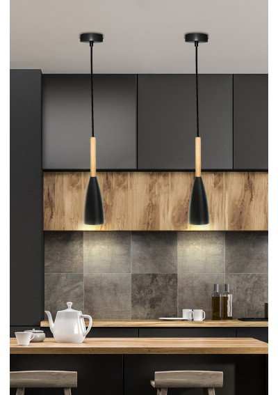 Trosa pendant light 1xE27 black 10 cm - product image 2