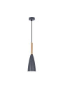 Lampa wisząca Trosa 1xE27 szary 10 cm