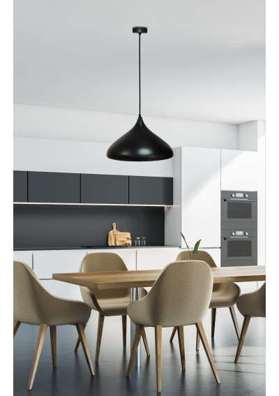 Viborg pendant light 1xE27 black 42 cm - product image 3