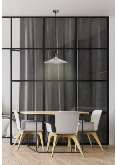 Chester pendant light 1xE27 clear/patyna 21 cm - product image 1
