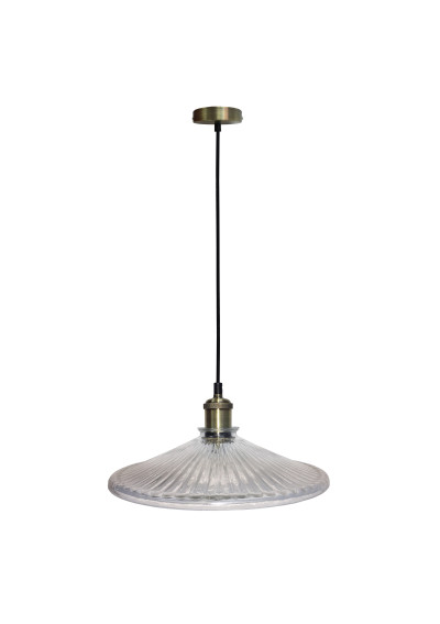 Chester pendant light 1xE27 clear/patyna 30 cm