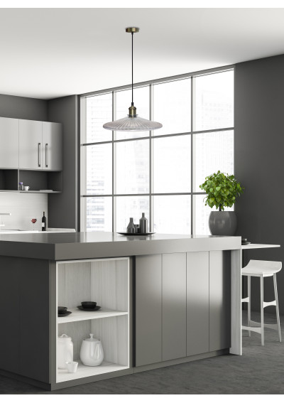 Chester pendant light 1xE27 clear/patyna 30 cm - product image 2