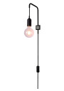 Lampa ścienna Laren 1xE27 czarny 16 cm