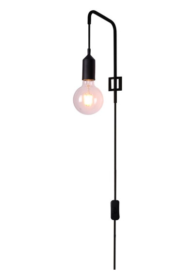 Lampa ścienna Laren 1xE27 czarny 16 cm