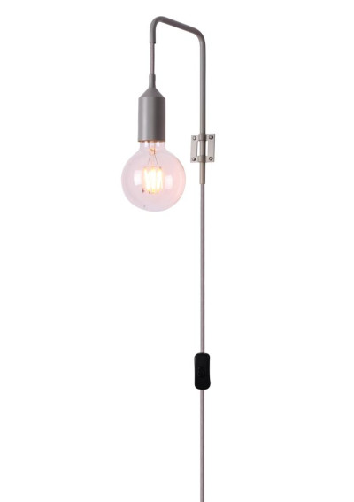 Laren wall light 1xE27 grey 16 cm