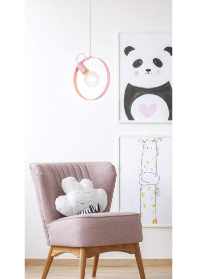 Lampa wisząca Nexo 1xE27 rózówy 3 cm - zdjęcie produktu 1