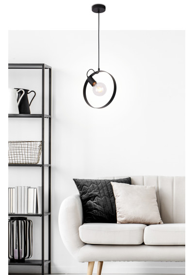 Nexo pendant light 1xE27 black 3 cm - product image 1