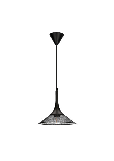 Lampa wisząca Kiruna 1xE27 czarny 25 cm
