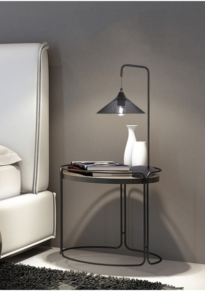 Lampa stołowa Kiruna 1xE27 czarny 25 cm - zdjęcie produktu 1