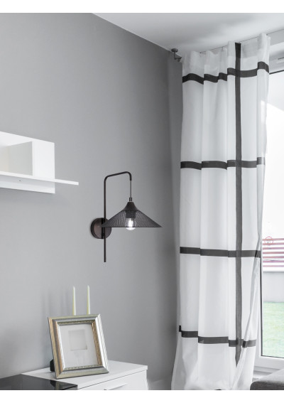 Lampa ścienna Kiruna 1xE27 czarny 25 cm - zdjęcie produktu 2