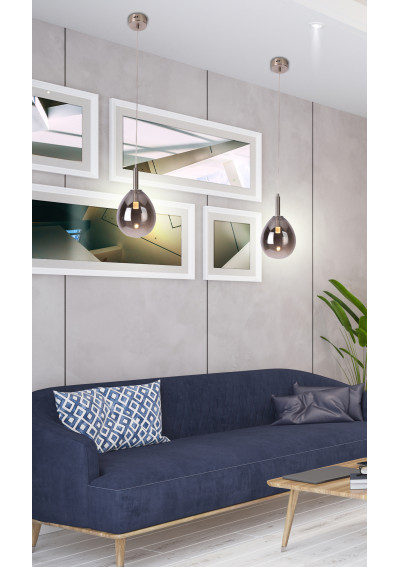 Lukka pendant light 6 W LED 3000 K chromee 18 cm - product image 1