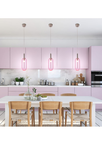 Fiuggi pendant light 6 W LED 3000 K pink 13 cm - product image 1