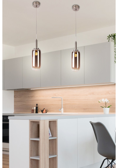 Fiuggi pendant light 6 W LED 3000 K silver 13 cm - product image 1
