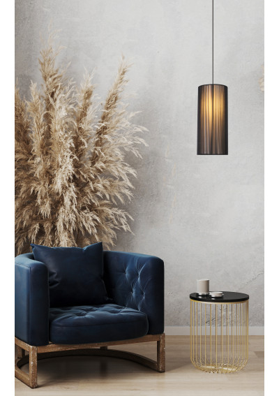 Lampa wisząca Kioto 1xE27 czarny 18 cm - zdjęcie produktu 2