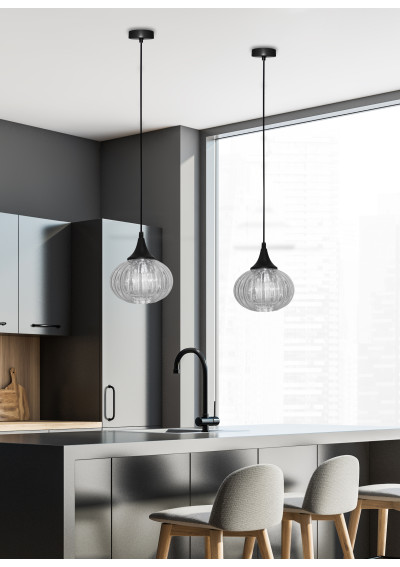 Exeter pendant light 1xE14 black 14,5 cm