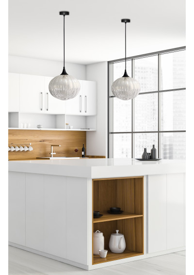 Exeter pendant light 1xE27 black 24 cm - product image 1