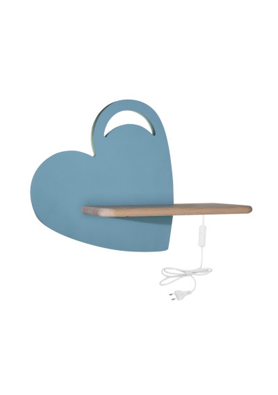 Lampa ścienna Heart 5 W LED 4000 K niebieski 36 cm