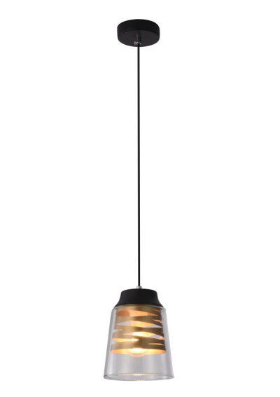 Lampa wisząca Fresno 1xE27 czarny 15,5 cm