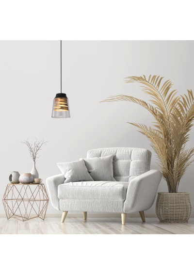 Fresno pendant light 1xE27 black 15,5 cm - product image 2