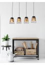 Lampa wisząca Fresno 4xE27 czarny 84 cm - zdjęcie produktu 1