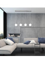 Lampa wisząca Maldus 4xG9 chromowy + biały 80 cm - zdjęcie produktu 1