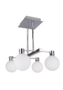 Lampa wisząca Maldus 4xG9 chromowy + biały 38 cm