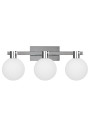 Lampa ścienna Maldus 3xG9 chromowy + biały 58 cm