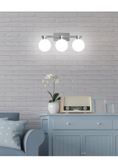 Maldus wall light 3xG9 chromee / white 58 cm - product image 2