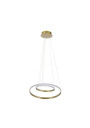 Lune pendant light 40 W LED 4000 K gold 50 cm