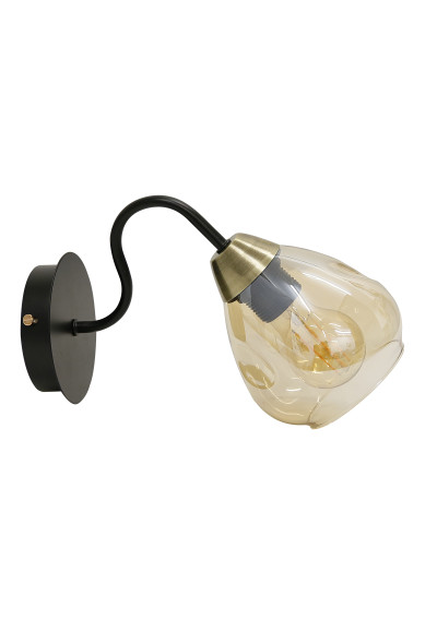 Unica wall light 1xE27 black / gold 28 cm - product image 1
