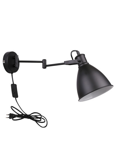 Espera wall light 1xE14 black 45,6 cm