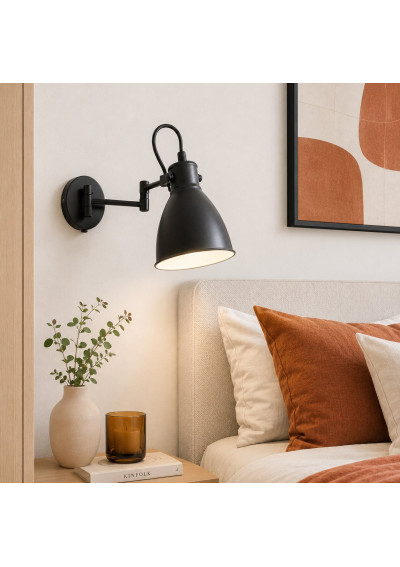 Lampa ścienna Espera 1xE14 czarny 45,6 cm - zdjęcie produktu 9