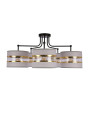 Lampa wisząca Andy 5xE27 szary + złoty 72 cm