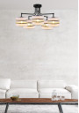 Andy pendant light 5xE27 grey / gold 72 cm - product image 3